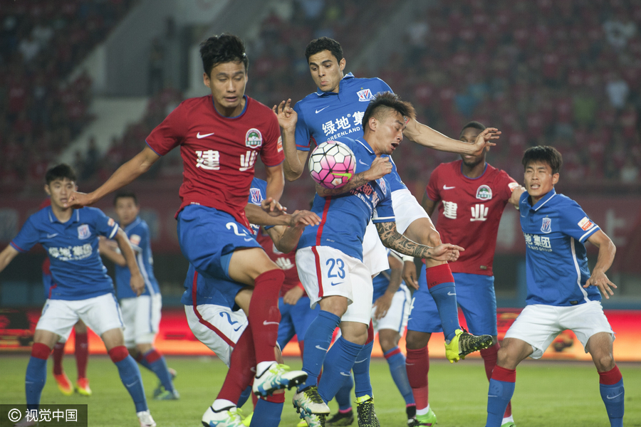 半场战报:建业1-1申花 - 足球第一门户|懂球帝