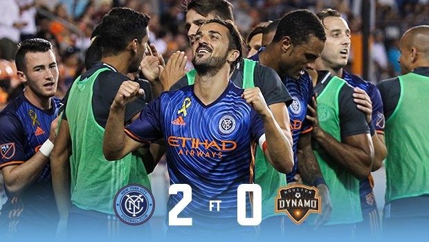 比利亚梅开二度登顶射手榜,纽约城2-0客胜 - 足