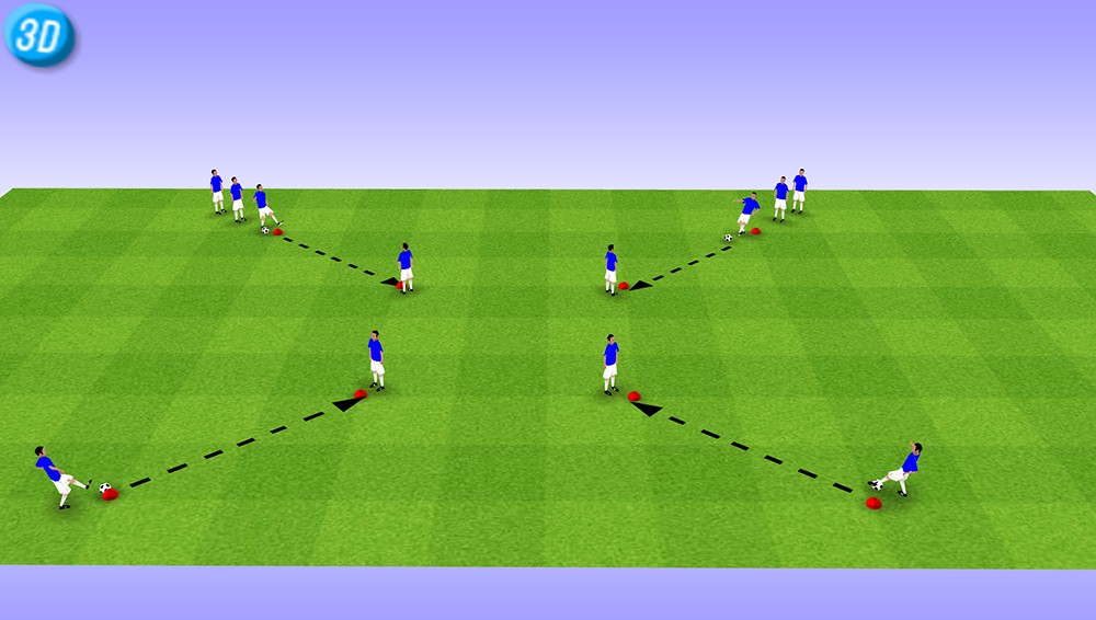 一刻足球3D训练教案第七期--传控训练(5)