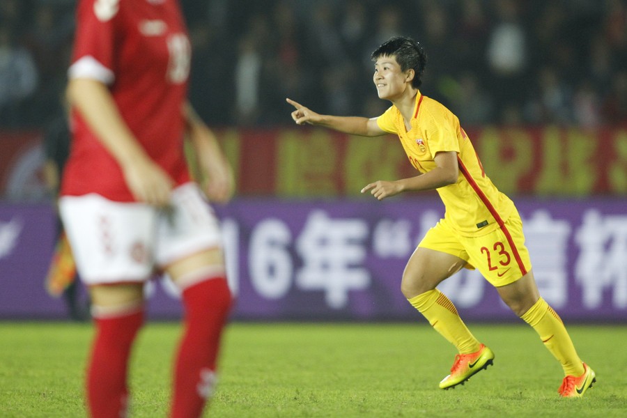 中国女足1-0丹麦女足获永川邀请赛三连冠，任桂辛世界波制胜