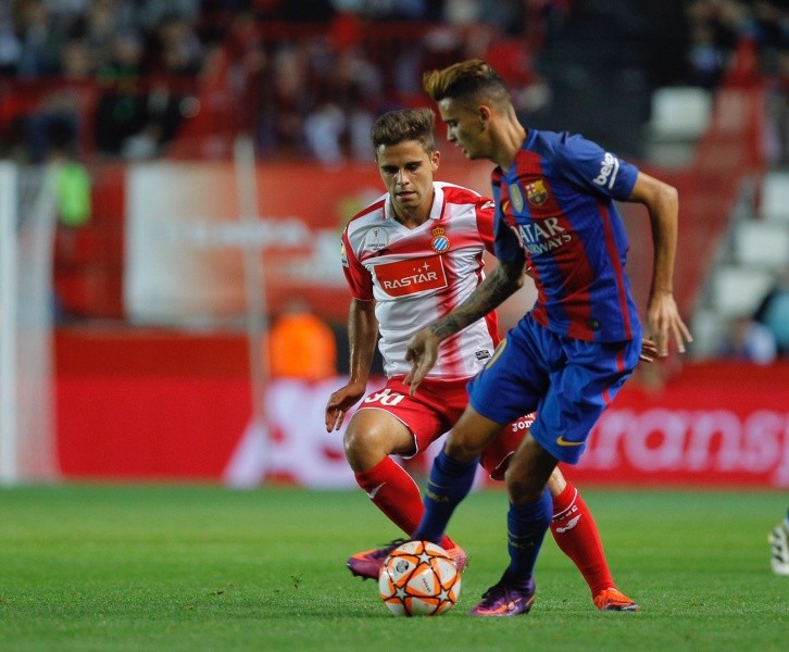 击败巴萨夺冠 西班牙人B队小将首秀的起点高 