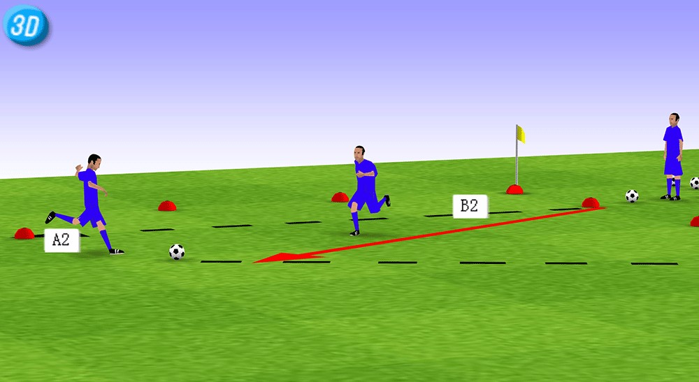 一刻足球3D训练教案十九期--射门训练(6) - 足球