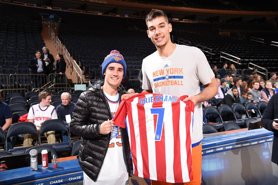 见偶像罗斯,格列兹曼造访麦迪逊广场花园球馆