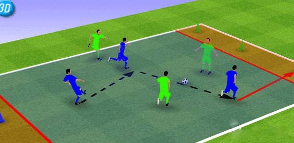 一刻足球3D训练教案第32期--足球标志锥小游