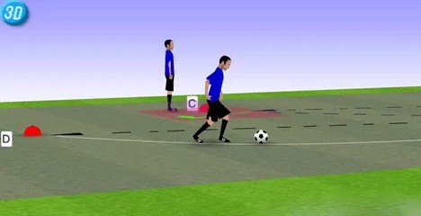 一刻足球3D训练教案第36期--传接球练习 - 足球