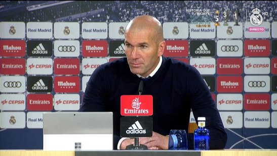 齐达内:糟糕的比赛,踢得还不如输给塞维利亚那