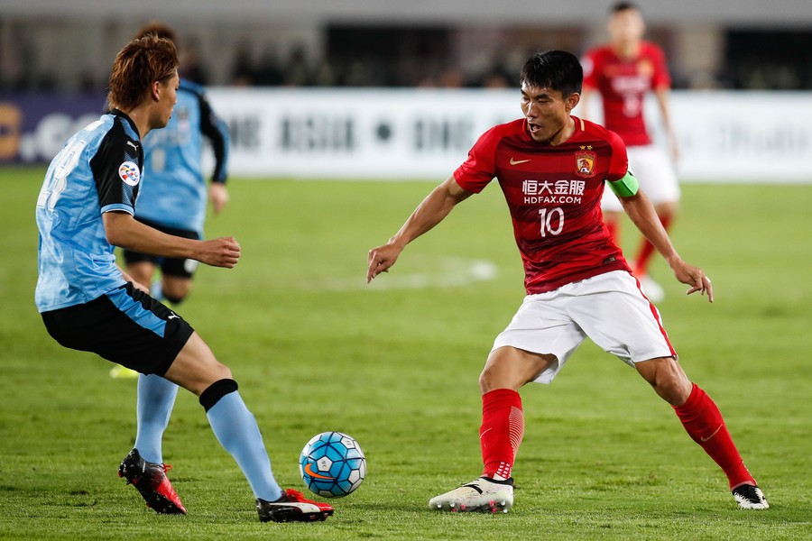 比赛图集:阿兰状态火热连续破门,恒大主场憾平