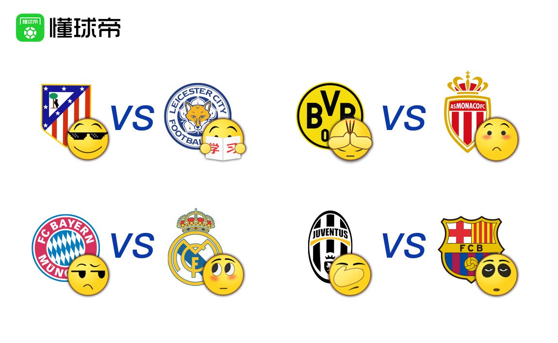 欧冠抽签结束,各大球队的表情是这样吗? - 足球