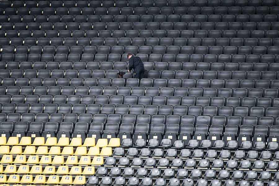 图集:多特vs摩纳哥大战在即,伊杜纳公园球场内