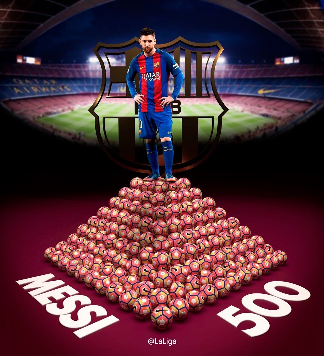 绝杀!梅西取得个人巴萨500球 - 专业权威的足球