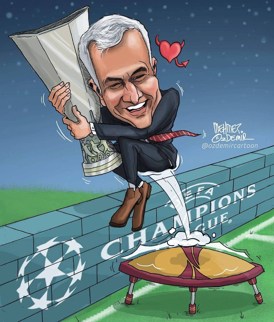 足球漫画:曼联全满贯拼图完成,心疼五伤病拄拐