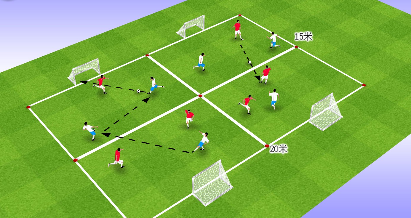 足球教案 | 提高球员控球技术的3个小游戏 - 足