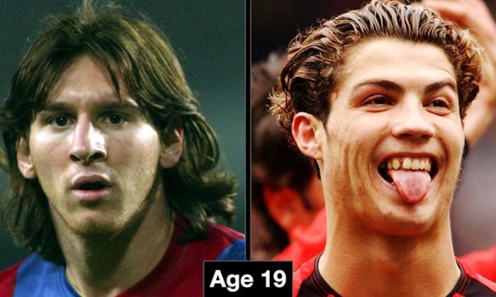 图集:绝代双骄,梅西C罗各年龄段照片对比 - 皇
