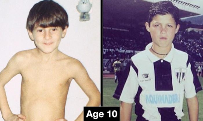 图集:绝代双骄,梅西C罗各年龄段照片对比 - 皇