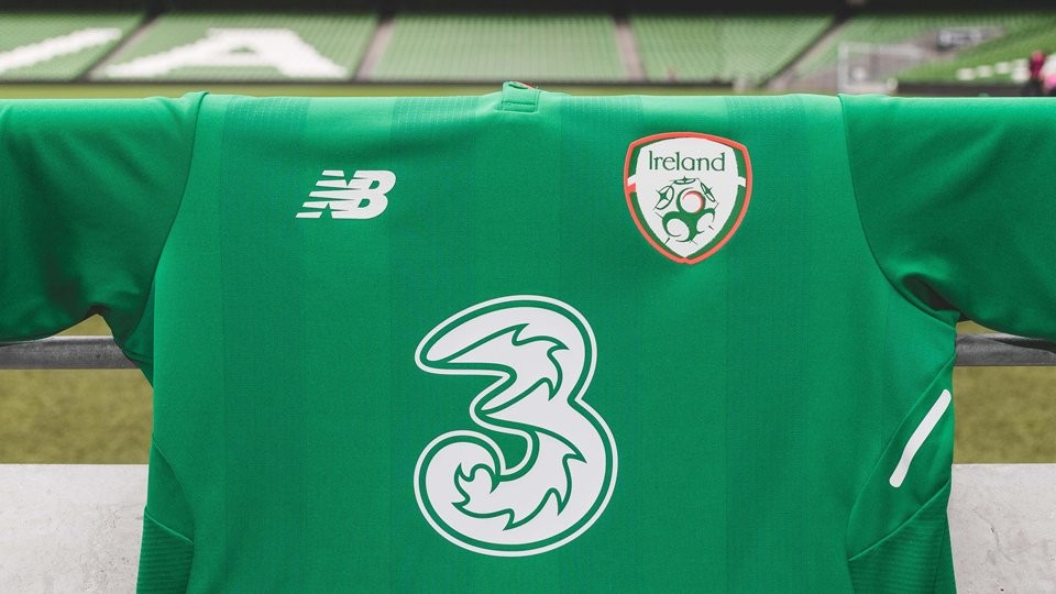 NB赞助!爱尔兰国家队发布2017-18主场球衣