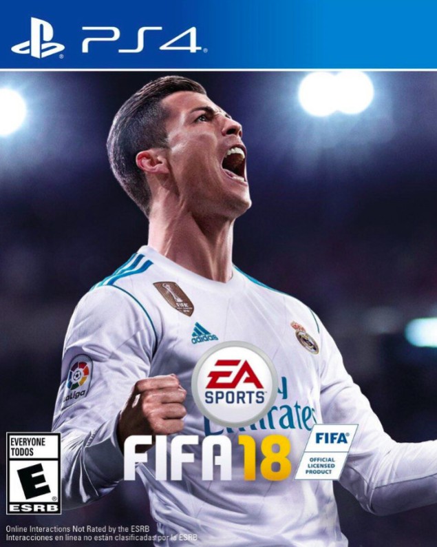 FIFA18最终封面曝光:怒吼的C罗,霸气总裁最帅