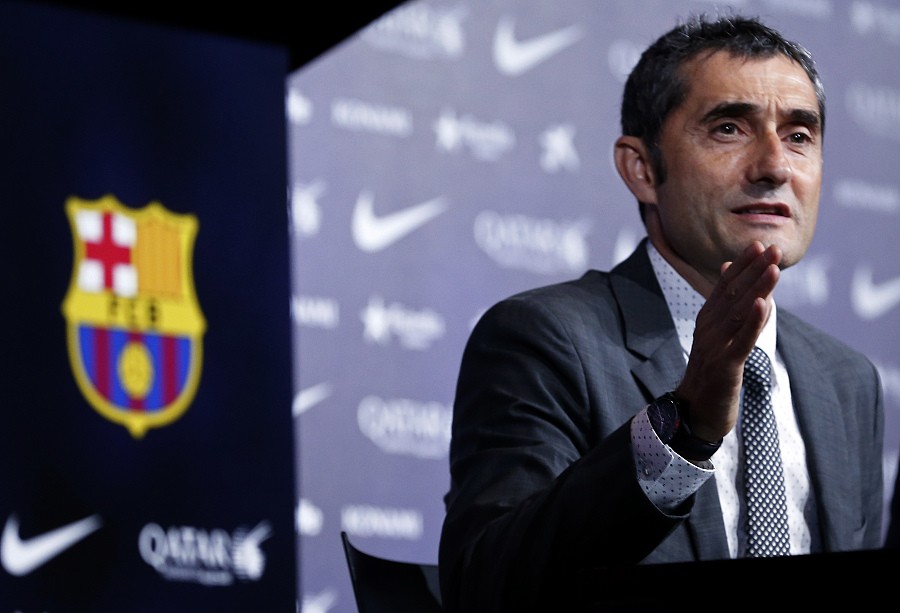 巴尔韦德:登贝莱能踢两条边路 - 巴塞罗那|巴尔