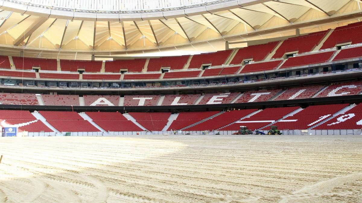 快了,马竞新球场明天铺设草皮 - 马德里竞技|懂