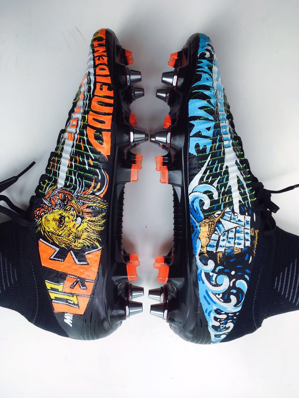 Pete郑足球鞋涂鸦--耐克刺客高帮系列II