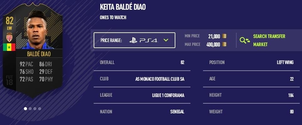 fifa 18ut夏季转会otw动态球员卡公布