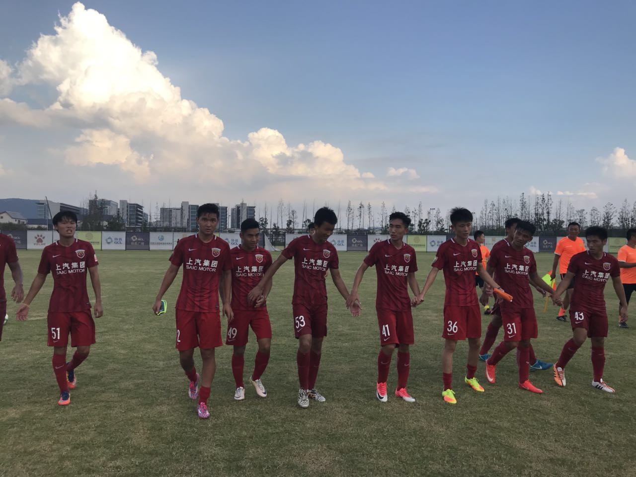 以赛代练,苏州东吴太湖基地过招上海上港预备