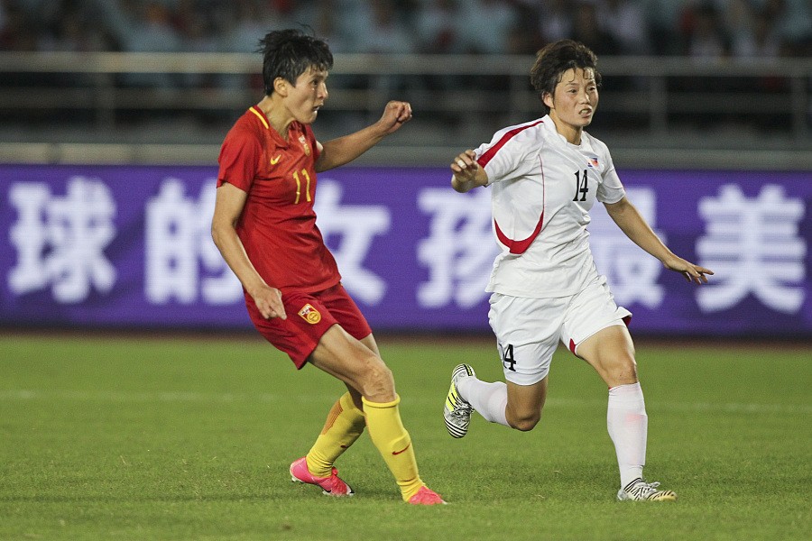 比赛图集:永川女足四国赛中国1-2朝鲜,女足姑娘