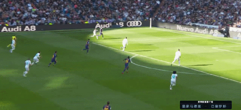 苏亚雷斯vs皇马gif:收获一粒进球,帮助巴萨击溃皇马