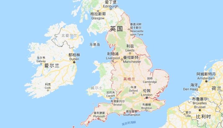 英格兰地理位置