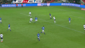 孙兴慜晃开角度抽射破门,热刺1-0罗奇代尔