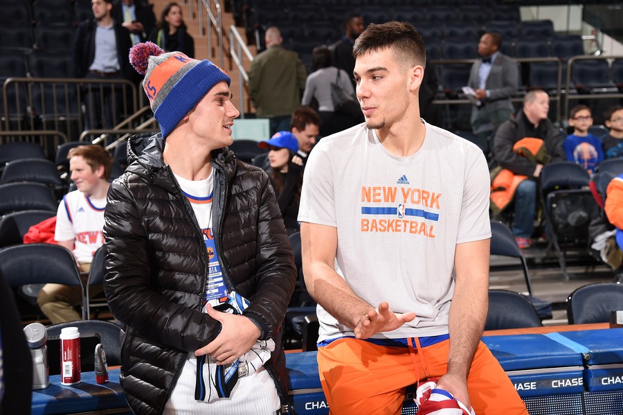 见偶像罗斯,格列兹曼造访麦迪逊广场花园球馆