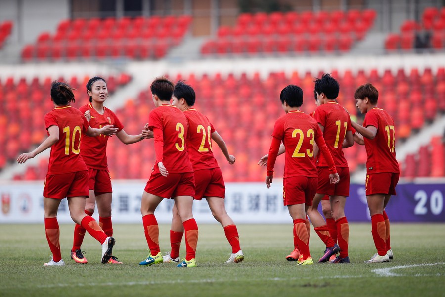 中国女足2-0取得佛山邀请赛两连胜,张睿梅开二度