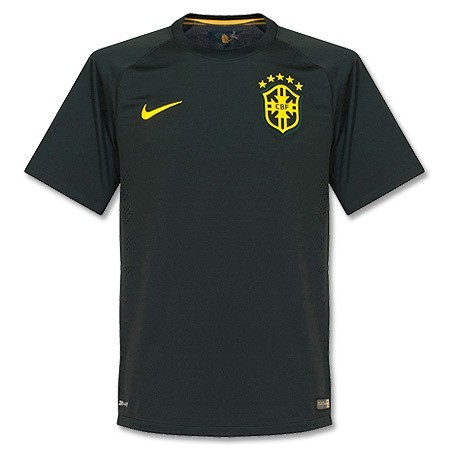 一袭黑衣!巴西国家队第二客场球衣发布! - 巴西