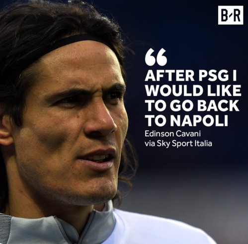 卡瓦尼:未来可能重返那不勒斯