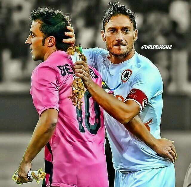 英雄相惜,皮耶罗致敬托蒂