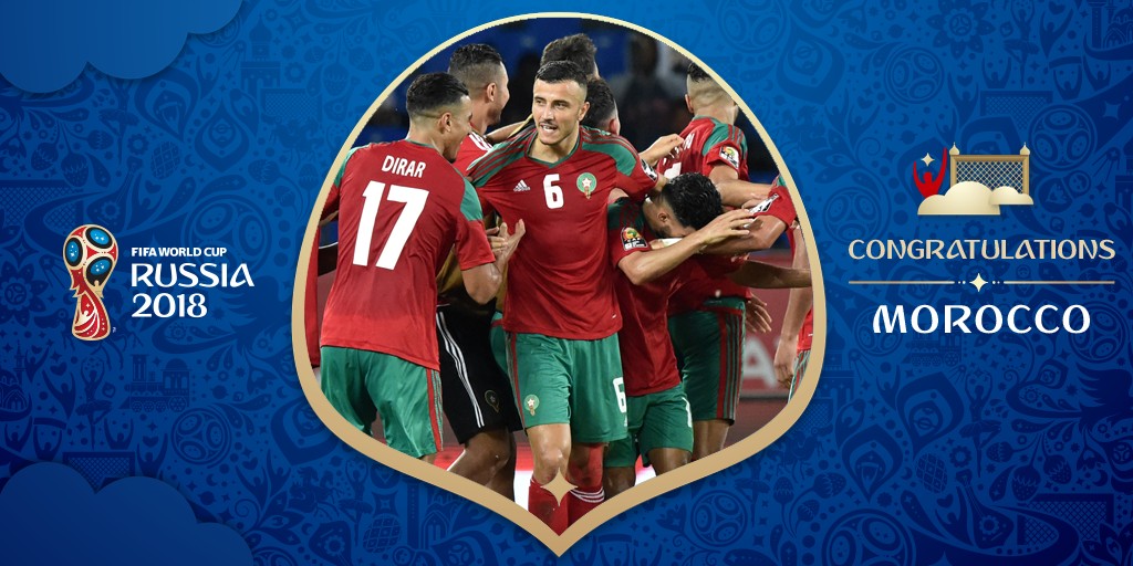 突尼斯、摩洛哥晋级2018年俄罗斯世界杯,科特