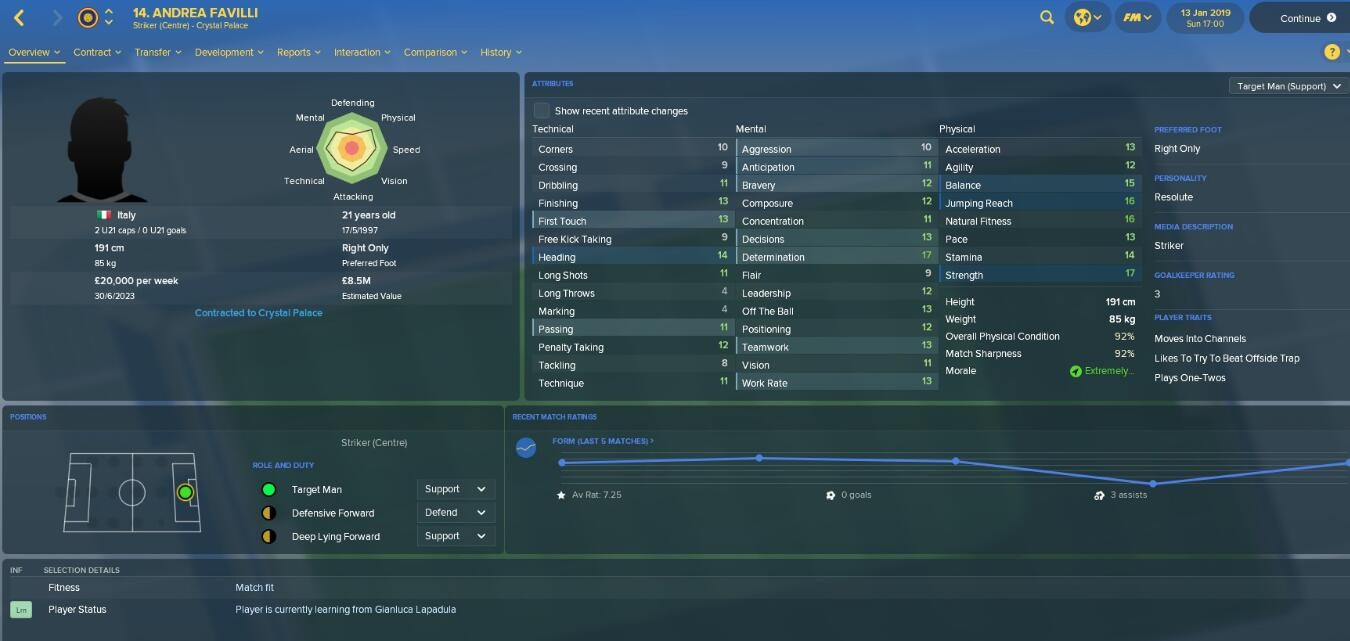 FM2018复古战术推荐:站桩式中锋体系重现江湖