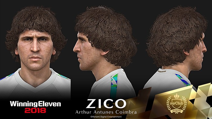 实况足球2018:巴西传奇球星济科加入myClub