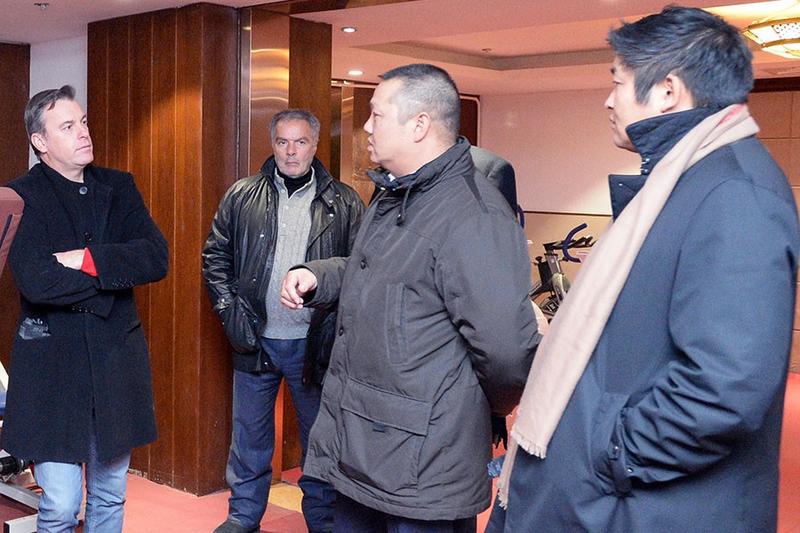 葡萄牙本菲卡足球俱乐部一行参观访问天津权健足球俱乐部
