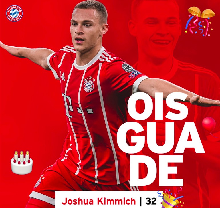 鸡哥迎23岁生日,里贝里送祝福 — 德国|拜仁慕尼黑|里贝里|基米希|懂