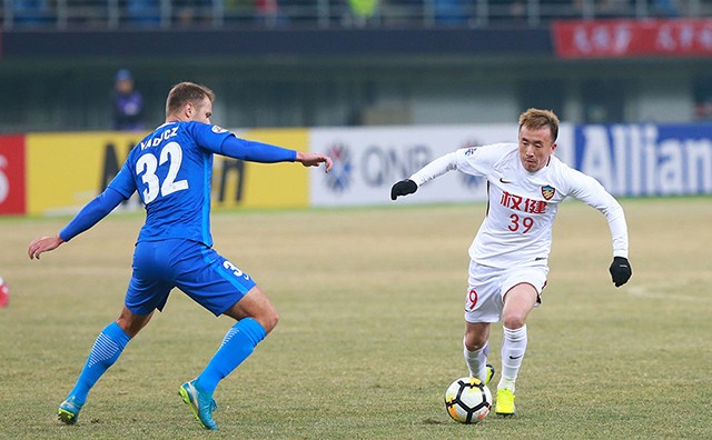 恭喜天津权健足球队3比0取得亚冠小组赛首胜