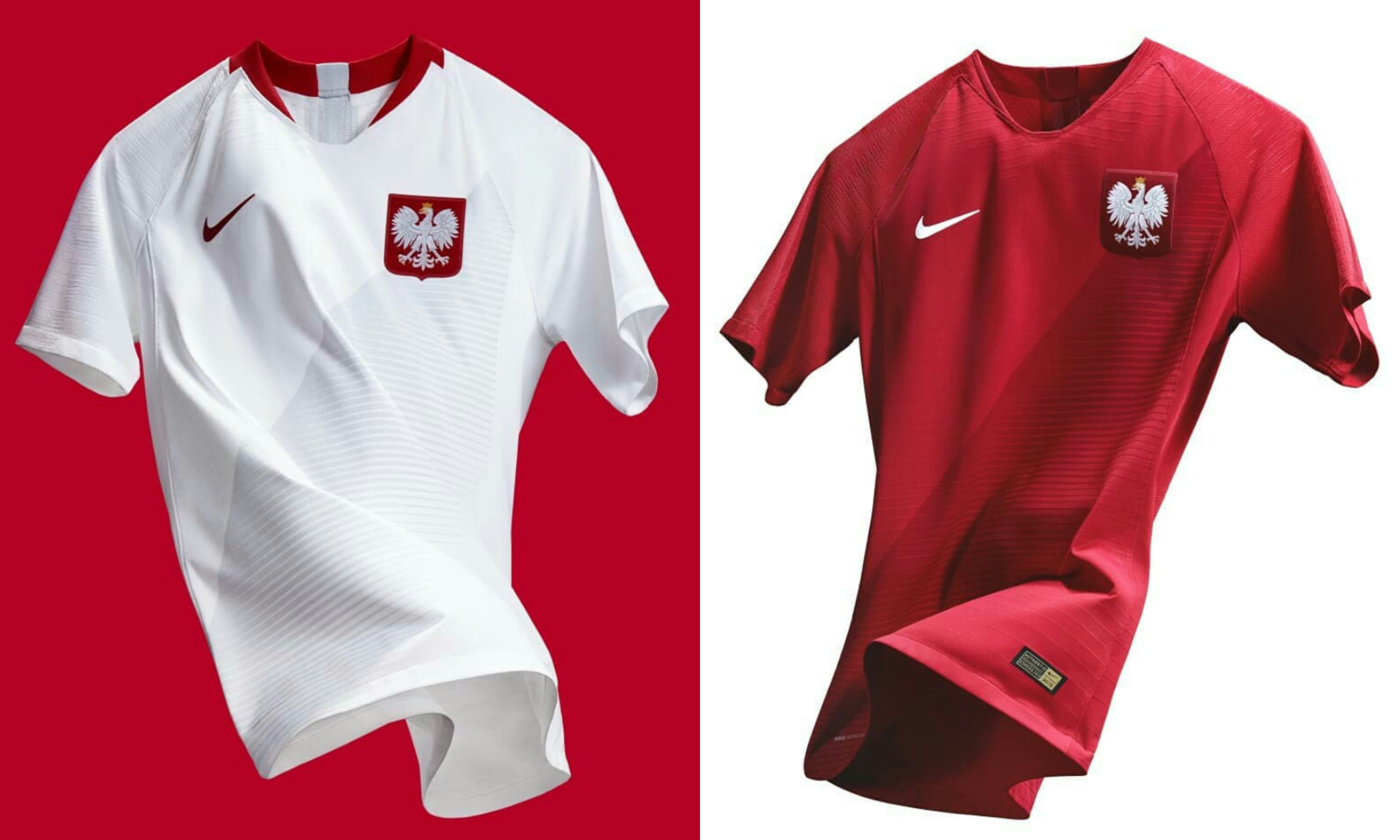 白鹰翱翔,波兰世界杯主客场球衣发布