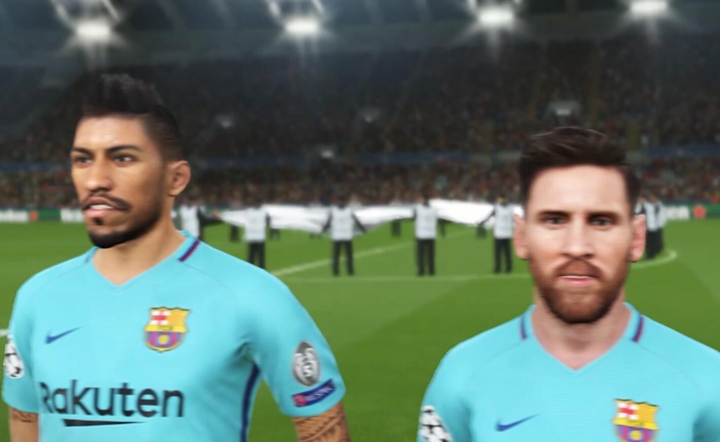 PES2018模拟欧冠淘汰赛罗马vs巴萨,王涛解说