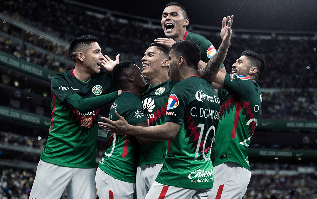 致敬祖国!墨西哥美洲2018赛季三色球衣发布!