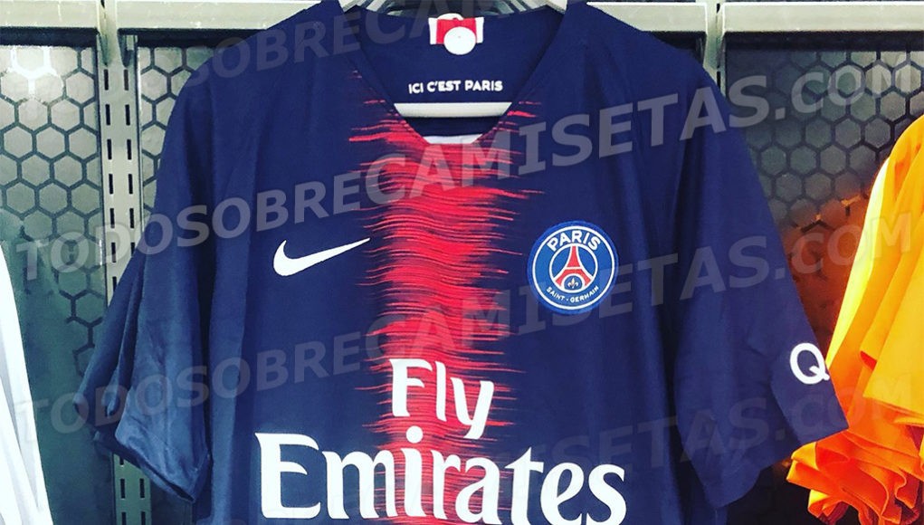 巴黎圣日耳曼2018\/19赛季主场球衣谍照曝光