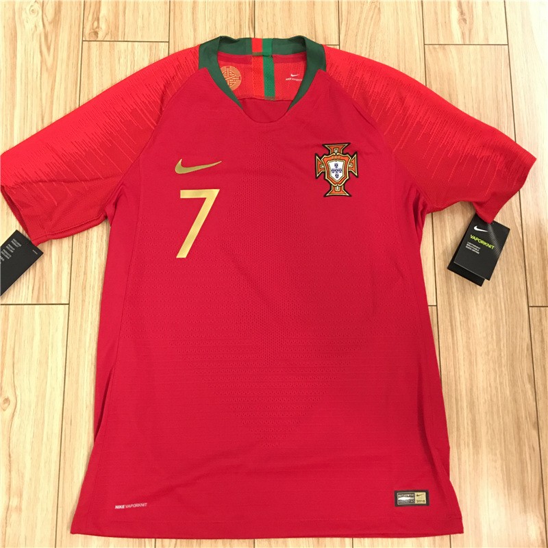 2018世界杯葡萄牙队主场7号C罗印号球衣实物