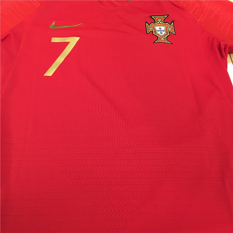 2018世界杯葡萄牙队主场7号C罗印号球衣实物