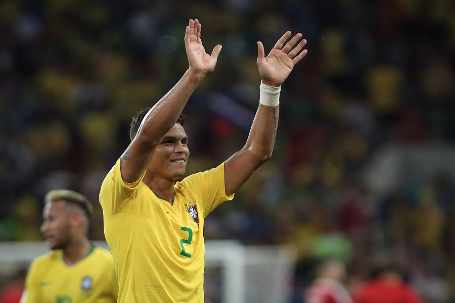 蒂亚戈-席尔瓦在巴西队的赛后接受了现场采访,评价了球队本场比赛的