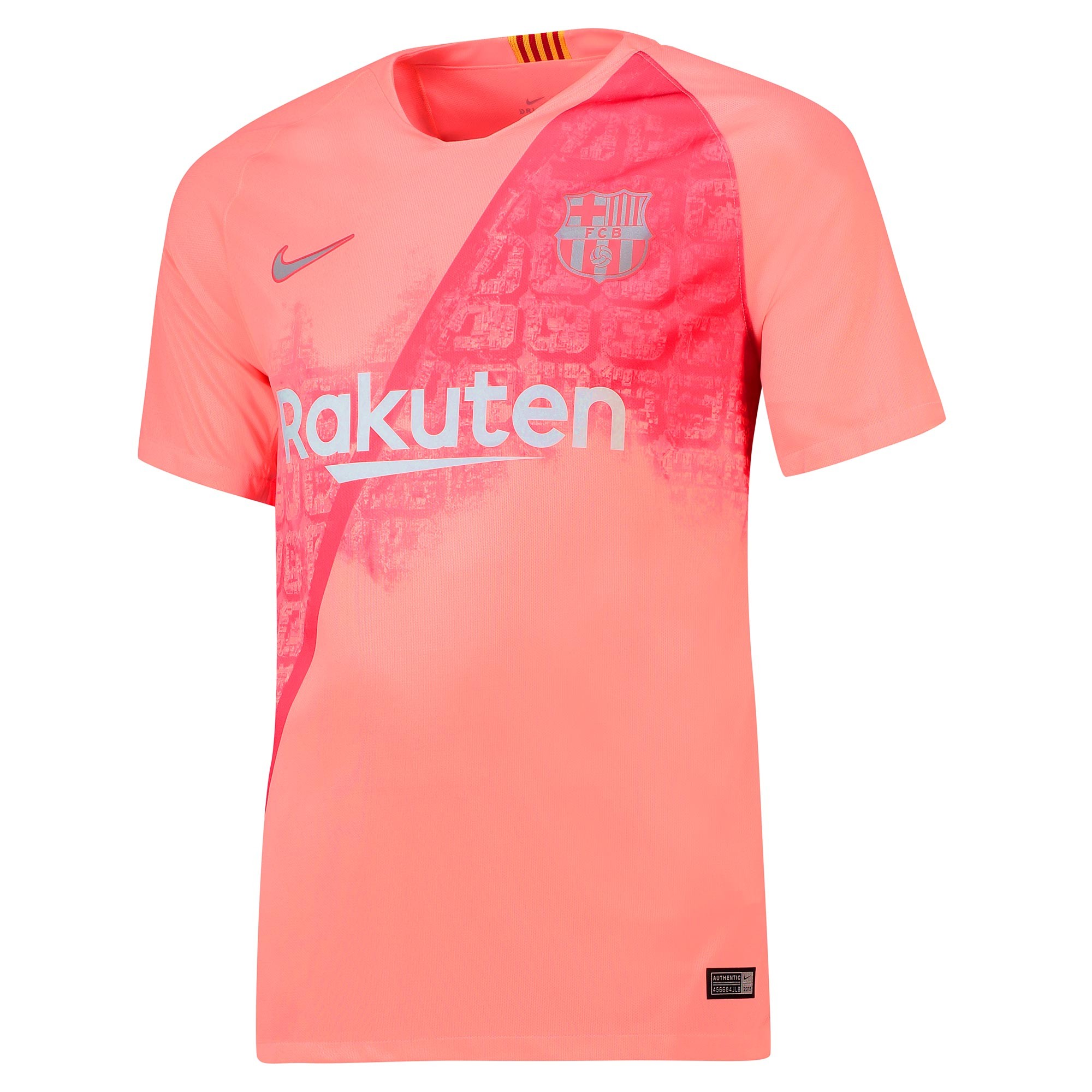 粉色城市!巴塞罗那2018\/19赛季第三球衣发布!