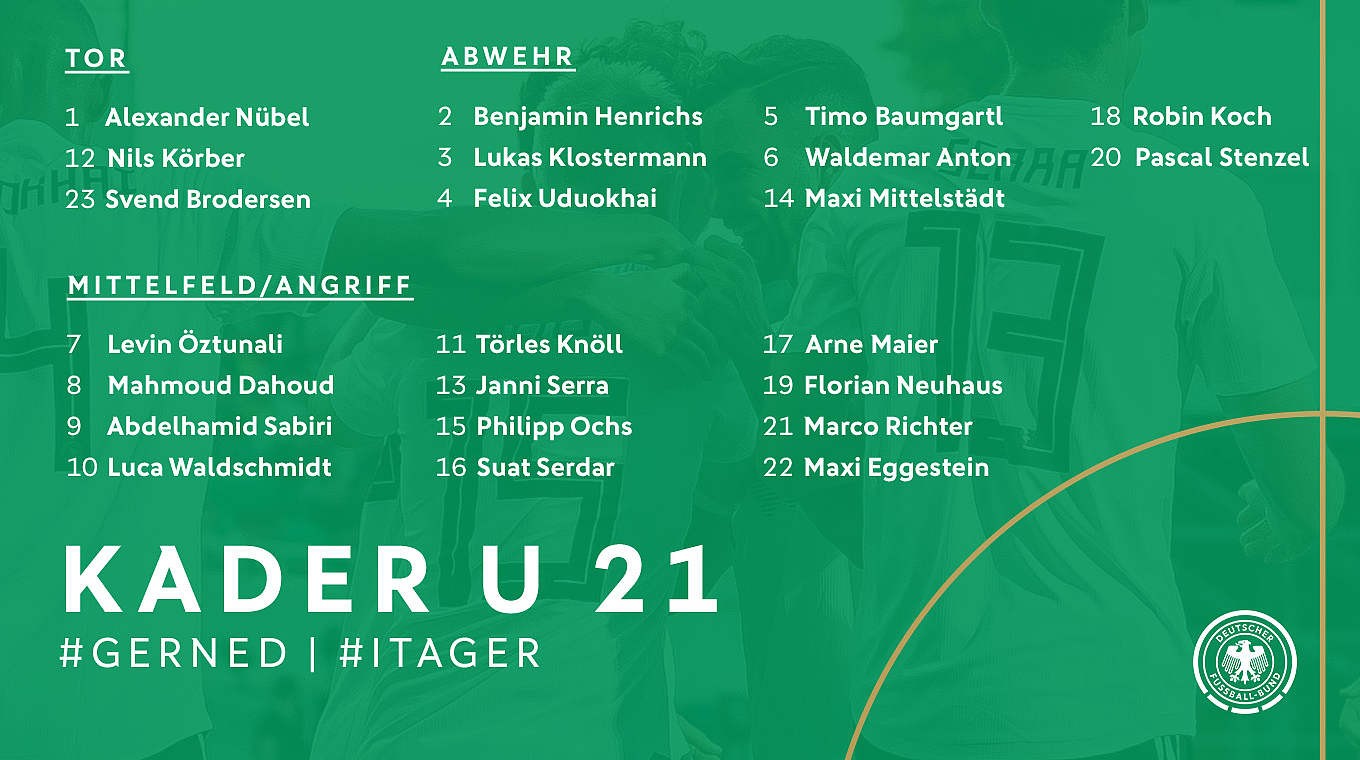 德国U21大名单:亨里希斯入选
