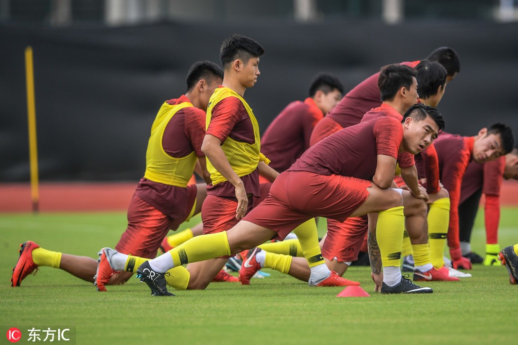 图集:国足海口首训,20号将战巴勒斯坦